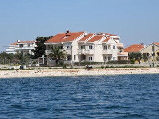 View on our Villa Punta from the seaside