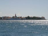 Aussicht von der Villa Punta auf die Altstadt von Zadar