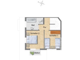 Ferienhaus Olpenitz Grundriss 25