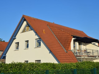 Blick auf die Ferienwohnung