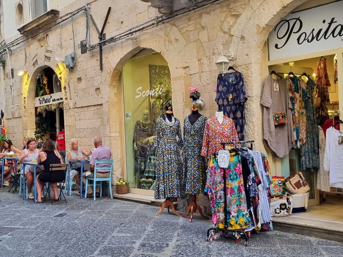 Shopping und Gastronomie in Ortygia Syrakus