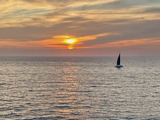 Blick direkt am Meer