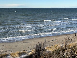 Winterspaziergang an der Steilküste in Ahrenshoop
