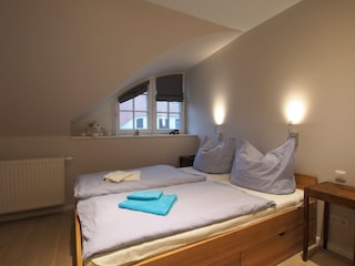 1. Schlafzimmer, Ferienhaus Ostseetraum