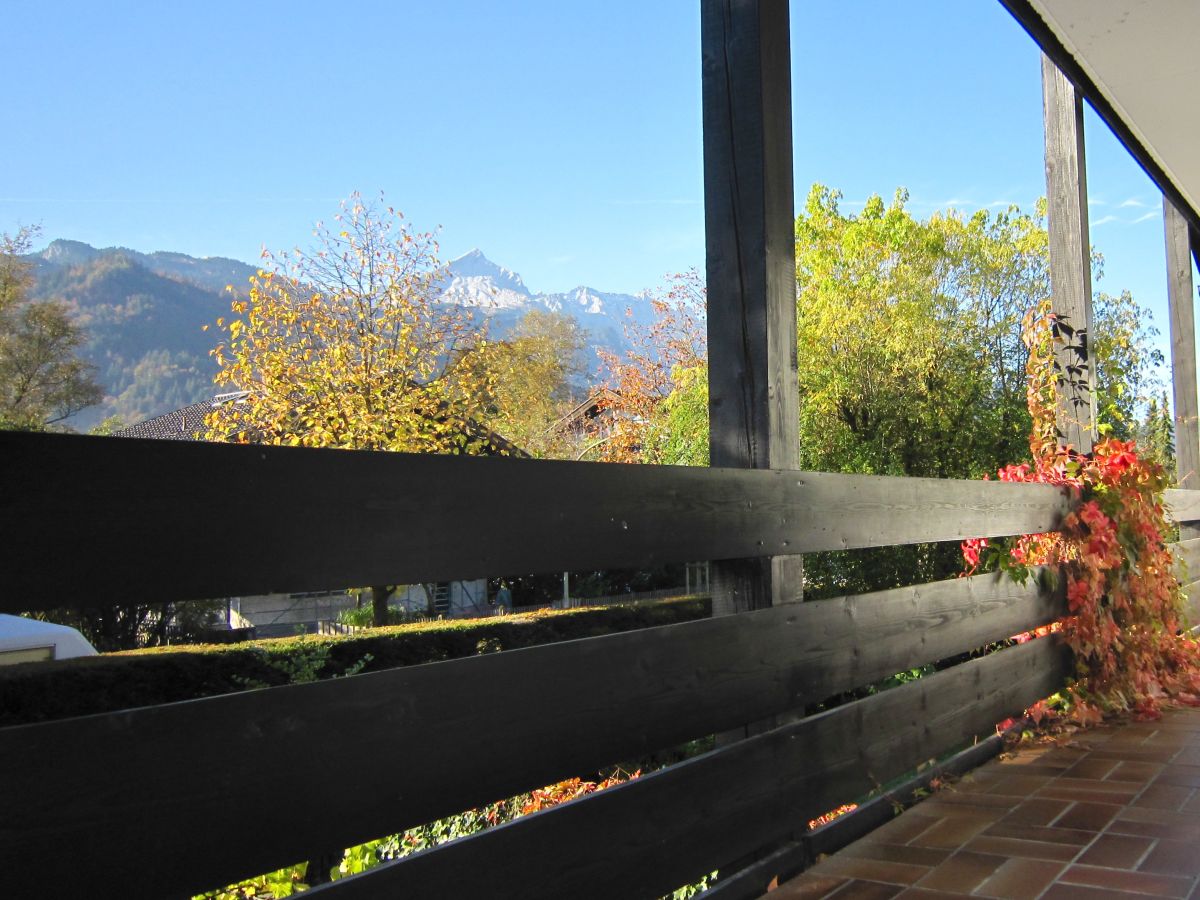 View to the Alps from the balcony