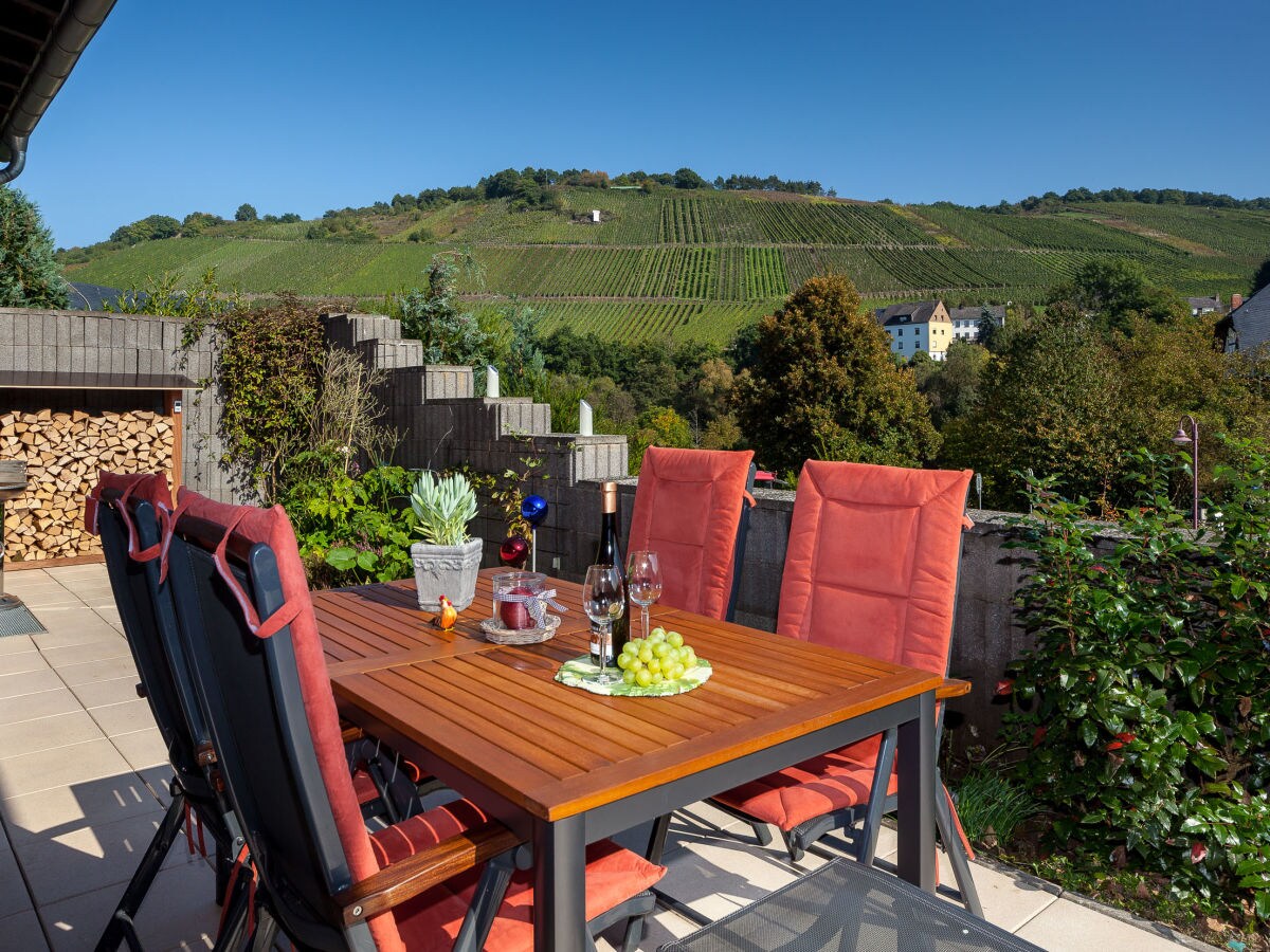 Terrace with view of the vineyards