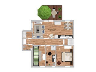 Apartamento de vacaciones Borkum Plano de planta 20