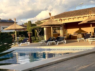 14x8 m großer Pool + viel Platz daneben zum entspannen