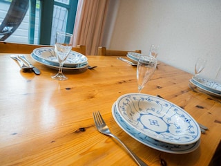 Essbereich im Wohnzimmer
