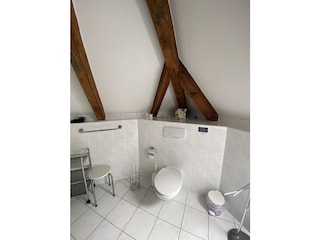 Toilette im Bad