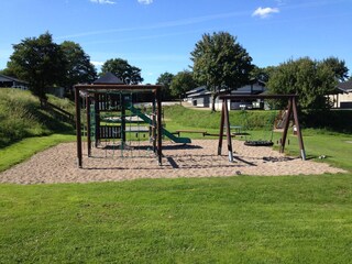 Play and activity options at the playground