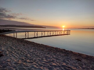 Enjoy the sunrise at the beach