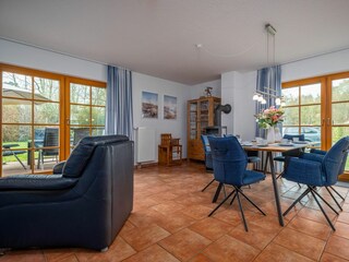 Essbereich im Wohnzimmer