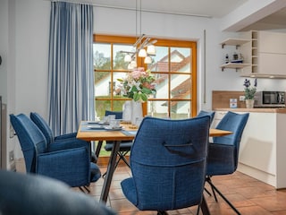 Essbereich im Wohnzimmer