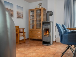 Kaminofen im Wohnzimmer