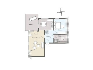 Ferienwohnung Juist Grundriss 35