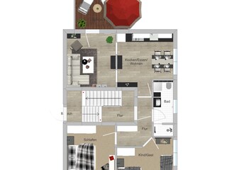 Appartamento per vacanze Borkum Pianta del piano 20