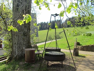 Grillmöglichkeit unter der Linde