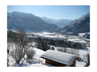 Winterblick vom Balkon