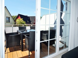Balkon mit Sitzmöbeln