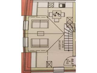 Die untere Etage der Maisonnettewohnung