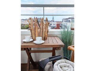 Gemütlich auf dem Balkon verweilen