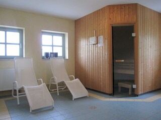 On-site sauna in the basement