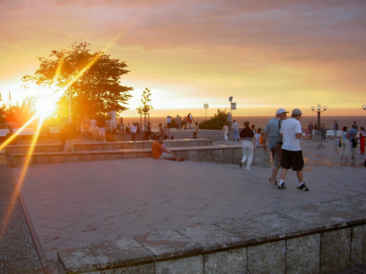 Abendstimmung vor dem Haus Atlantik