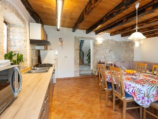 Küche und offenes Wohn- Esszimmer