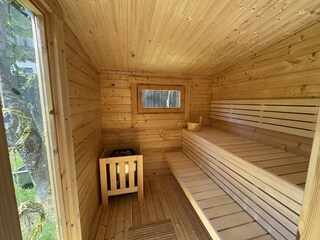 Sauna - Gartensauna mit Panoramafester