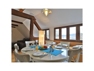 Fischerhaus Whg. Sonnenaufgang - Blick auf den offenen Wohn-/ Essbereich