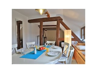 Fischerhaus Whg. Sonnenaufgang - Blick auf den offenen Wohn-/ Essbereich