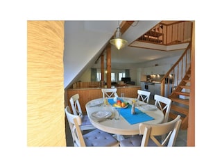 Fischerhaus Whg. Sonnenaufgang - Blick auf den offenen Wohn-/ Essbereich