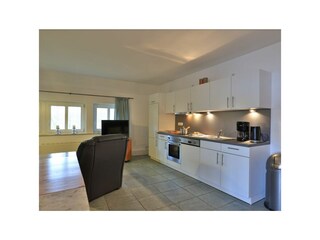 Fischerhaus Whg. Sonnenaufgang - Blick auf die offene Küchenzeile