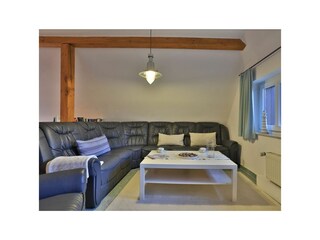 Fischerhaus Whg. Sonnenaufgang - Blick auf den offenen Wohnbereich