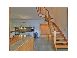 Fischerhaus Whg. Sonnenaufgang - Blick auf die Treppe zum Spitzboden