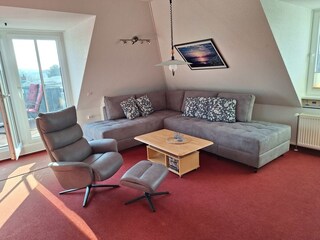 Sitzecke mit Fernsehsessel