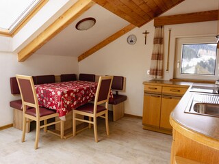 Sitzecke in der Ferienwohnung Rainell