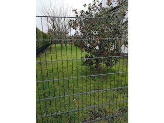 Garten sicher eingezäunt, Zaun  120 cm + Hecken