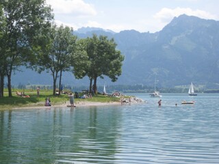 Baden in der Badebucht direkt unter der Ferienwohnung