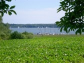 Blick auf die Schlei vom Garten