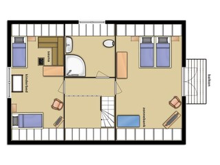 Villa De Koog Pianta del piano 28