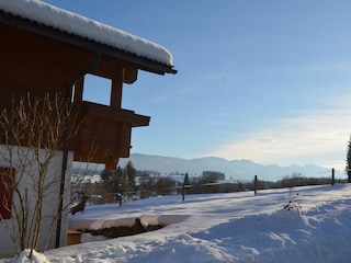 Bergblick im Winter