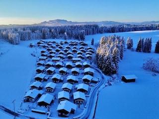 Das Feriendorf im Winter