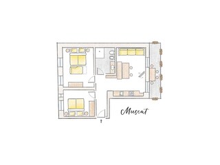 Appartamento per vacanze Marling Pianta del piano 39